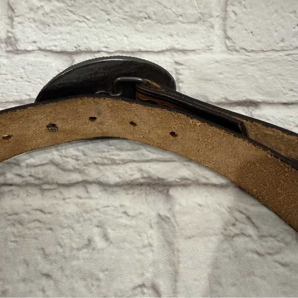 Leatherock Inc made in USA womens western belt star belt buckle cowgirl small - Picture 7 of 11